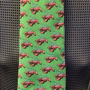 Green Vineyard vines Tie with Lobsters